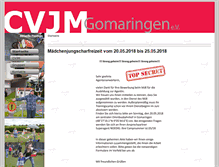 Tablet Screenshot of cvjm-gomaringen.de